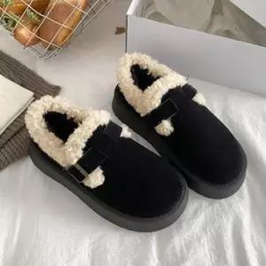 [라일리] Rly 여성 뮬 슬리퍼 여성 털 뮬 슬리퍼 따뜻한 푹신