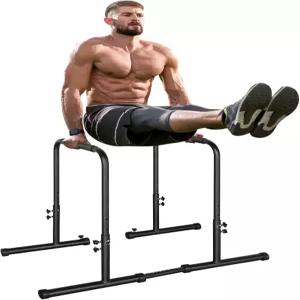 높이 조절 딥스 스테이션 단품 홈짐 근력 강화 운동 기구 헤비 듀티 스틸 팔굽혀펴기 푸쉬업바 상체 단련