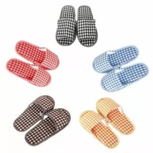 [라일리] Rly 체크 거실화 사무실실내화 여성거실화