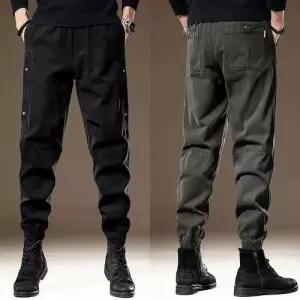 원더우면 팬츠 남자 캐주얼 빈티지 가을 길이 조거 빅사이즈 배기 작업복 OPH3