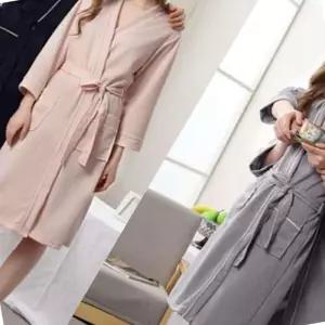 [원오안전] 샤워 커플 가운 와플 목욕 목욕가운 로브 (본품)