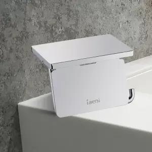 크롬 스텐휴지걸이 선반형 욕실 IBA6602 수납 두루마리 화장지 용품 방수함 방수실 방습 디스펜서
