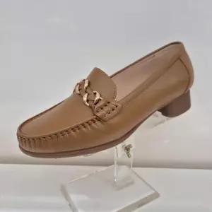 엘칸토 HC11 소가죽 여성 몰드로퍼 체인장식 세미정장 몰드로퍼 X0J9U6Y13TA