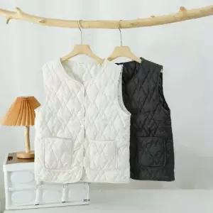 여성 퀼팅 경량 패딩 조끼 실내 실외 이너 베스트