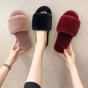 턴인  겨울철 여성용 ALL퍼 슬리퍼 털슬리퍼