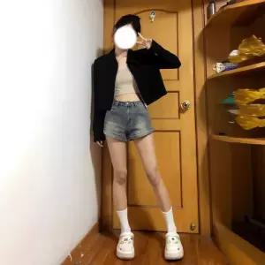 청 빈티지 여름 청반바지 여자청반바지 하이스트리트 리틀 웨스트 핫팬츠 원템2