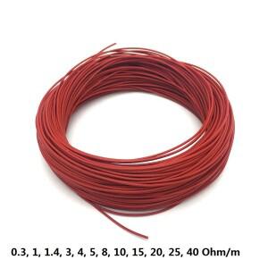 크기 저전압 5V 12V 24V 36V 48V 전기 DIY 자동차 난방 좌석 담요  와이어 불소 수지 케이블