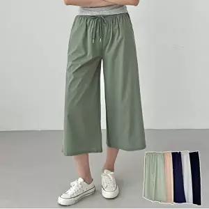 여성반바지 여성 시원한 8부 여름 편한촤르르 와이드 팬츠 바지