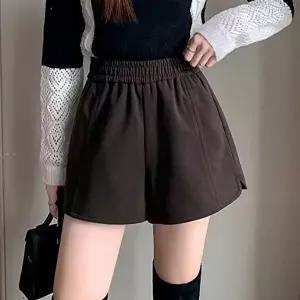 여성반바지 베이직 러블리 A라인 모직 하이웨스트 반바지