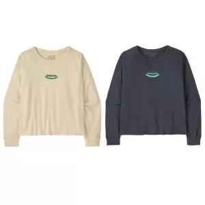 매장정품 PATAGONIA 파타고니아 [] ( 37869R5 ) 2026년 SS 우먼즈 롱-슬리브드 ’95 오벌 로고 이지 컷 티