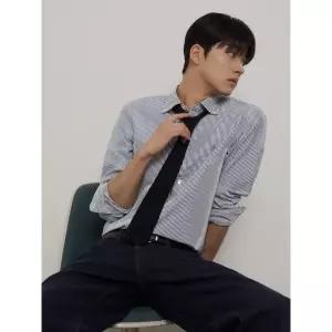 매장정품 BEANPOLE 빈폴 26SS [Essential] 플레인 스트라이프 셔츠 - 애쉬(BC6264E034) 1416265