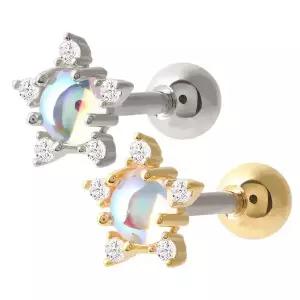 [NS홈쇼핑][미니아트] 써지컬 스틸 스타라이트 별 패션 피어싱 한쪽[35843796]