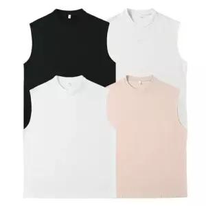 남성용 여름 캐주얼 티 나시 민소매 셔츠 루즈핏 러닝 원픽2