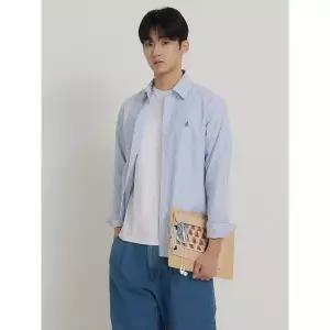 매장정품 BEANPOLE 빈폴 26SS [BC6264E03P] [Essential] 플레인 스트라이프 셔츠 - 블루 1416448