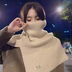 니트 숄더 터틀넥 겨울 넥워머 목폴라 uSn6+7jTW