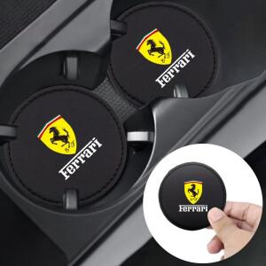 페라리 로마 488 포르토피노 F8 스파이더 SF90 슈퍼패스트 콤플리치오네용 자동차 물컵 슬롯 논슬립 매트