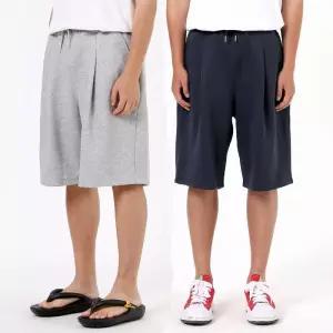 비브레이커스 핀턱 와이드 반바지 이중지 5부 6부 트레이닝 쇼츠 AS30081207341