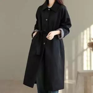 벨트 롱 트렌치코트 여성 봄 가을 아우터