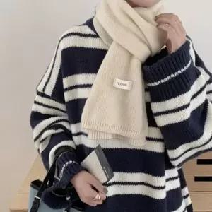 여성목돌이 여자 겨울 와이드 니트 머플러 포근한 목도리