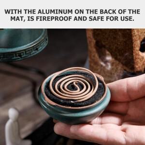 10개 내열 매트 버너 방화 검정 가정용 향로 패드 단열재