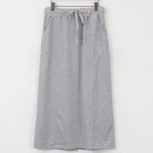 빅사이즈치마 0207L604 절개특양면롱스커트 MN