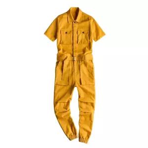 남자 반팔 점프수트 작업복 멜빵 멜빵바지 점프슈트 바지