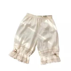 호박 블루머 속바지 커피색 옷길이 레이스 프릴 볼루머