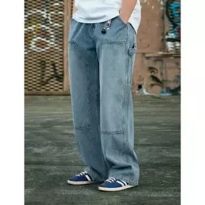 FLUKE 와이드 카펜더 데님 팬츠 라이트블루 FDP105