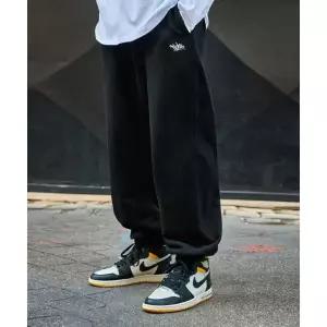 FLUKE 슬램로고 에센셜 조거 팬츠 블랙 FTP502-Z