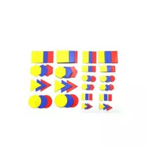 초1 사각 원 육각형 수학퍼즐 속성블록 육아템 수업 창의력 영재 완구