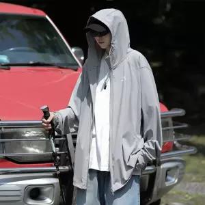 보니따스 남성 여름 자외선차단 점퍼 래쉬가드 후드 바람막이 잠바 얇은 오버사이즈 야상패션 ADOR2