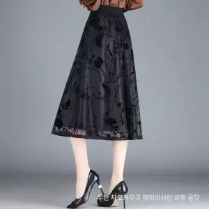 앤트맨 치마 망사 여자 초여름 허리밴딩 슬림핏 A라인 OPH1