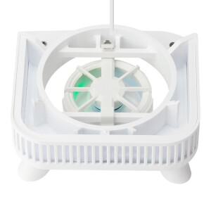 호환 Mac 미니 M4/M4 Pro 2024용 냉각 베이스 팬 스탠드 논슬립 브래킷 방진 블랙 화이트