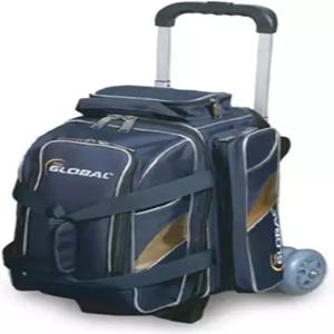 900 글로벌 디럭스 2 볼 롤러 볼링백 - 블루/골드