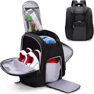 미국 남성용 사이드 슈 포켓이 있는 DSLEAF 볼링공 백팩 16 공 1개와 신발을 넣을 수 대용량 가방