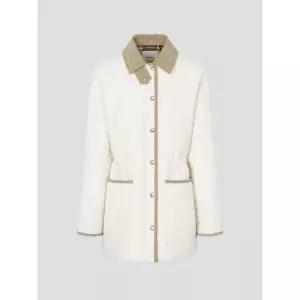 백화점 빈폴 레이디스 퀼팅 사파리 점퍼 아이보리BF6138C030