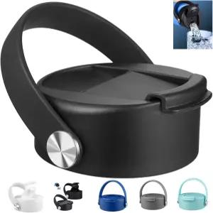 플로라펠 뚜껑 하이드로 플라스크 12 16 18 20 32 40 OZ 와이드 마우스 플렉스 스트랩 손잡이가 있는 플립