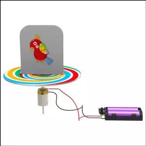 2in1 자이로 전동 움직이는 착시팽이