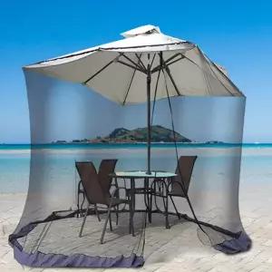 캠핑 모기장 대형 휴대용 정원용 야외 모기장 테라스 여름 가리개 파라솔 그늘막 햇빛