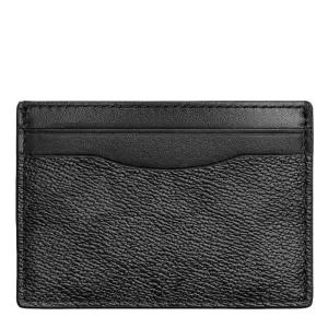 코치 시그니처 캔버스 카드 케이스 차콜