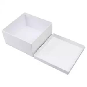 [문구] 선물상자 20x20x10cm 무지 화이트 기프트박스 싸바리 박스