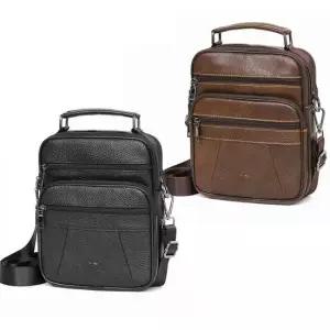 77_01 빈티지 가죽크로스백 남성 숄더백 회사원 학생