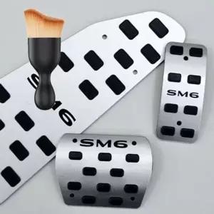 [골드스마일]SM6 페달 커버 논슬립 오토 차량 튜닝 페달 용품 다용도 먼지 브러쉬