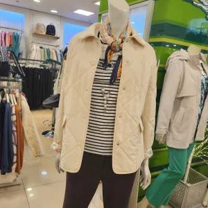 [크로커다일레이디]봄상품  퀼팅 누빔 카라 재킷 CLESPD202_nc13