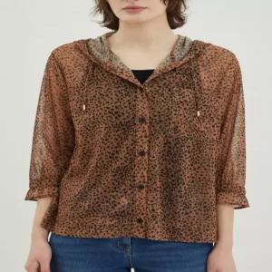 [올리비아로렌]호피 후드 가디건 VOBAL4M5111.EIC