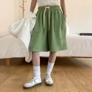 [하프클럽/]여성 소프트 넓은 쭈리 코튼 빅사이즈 반바지