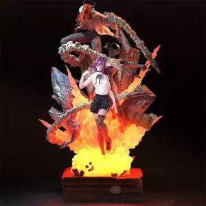 레제피규어 주술회전 페인트클린져 램프 스튜디오 체인소 맨 레제 레진 GK 한정판 스태츄 피규어 곧