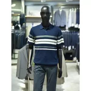 [파크랜드]오스틴리드 세이브존03 여름 스트라이프 반팔 카라 니트 AWN26253 (48700175)