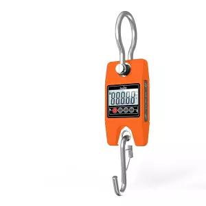 매달린 무게 저울 400KG/880LB 스테인리스 스틸 디지털 크레인 야외 농장 사냥 여행 및 낚시에 적합 주황색
