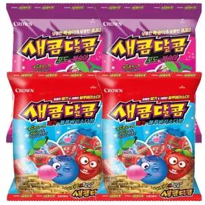 새콤달콤 200g 딸기블루베리소다 (2개)+포도복숭아(2개)